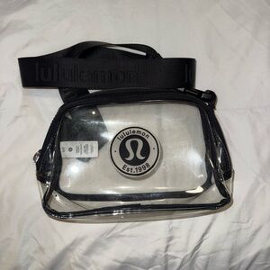 lululemon athletica Black and Clear Belt Bag